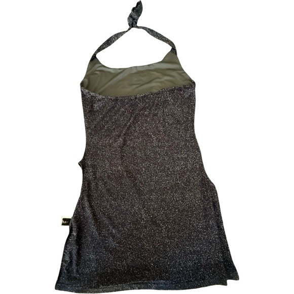 🖤 Midnight Siren Halter Mini Dress – Size Large - Picture 9 of 11